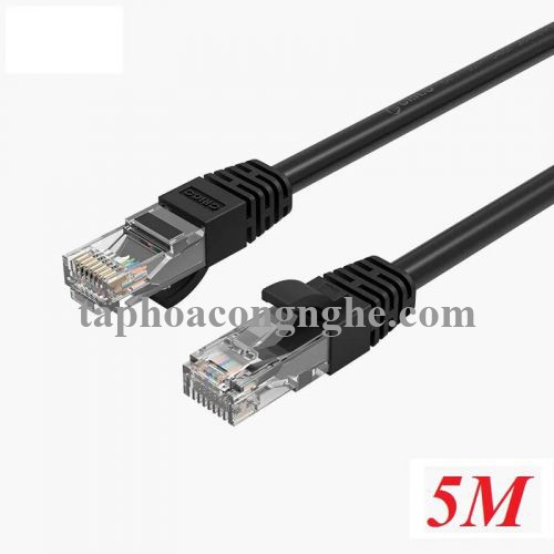 Orico 95702 PUG-C6-50-BK cat6 gigabit 5m màu đen Cáp mạng 30095702